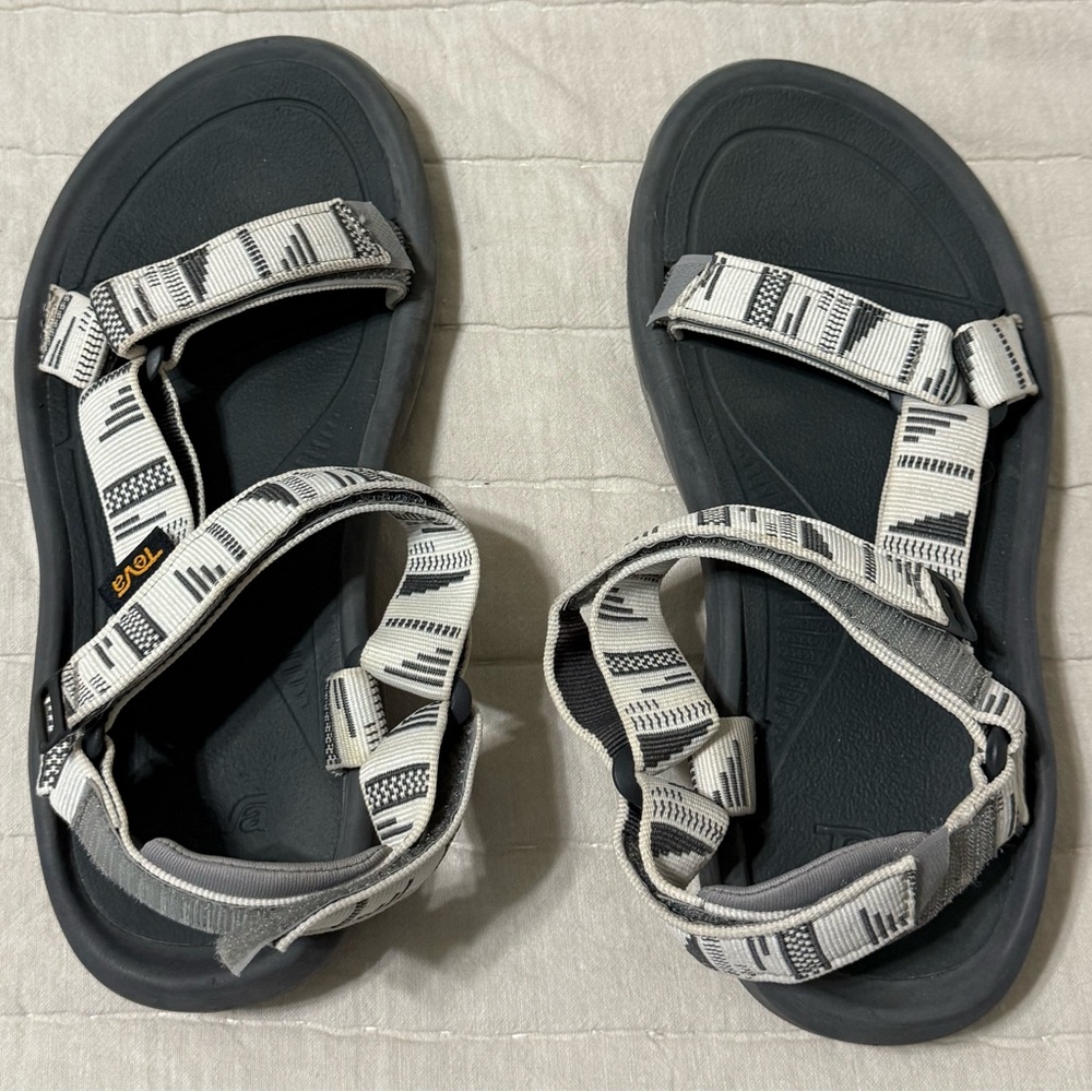Teva Black and White Patterned Sandals
